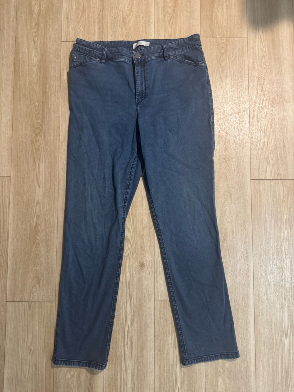 J. Jill Slim Straight Jeans in Navy Blue